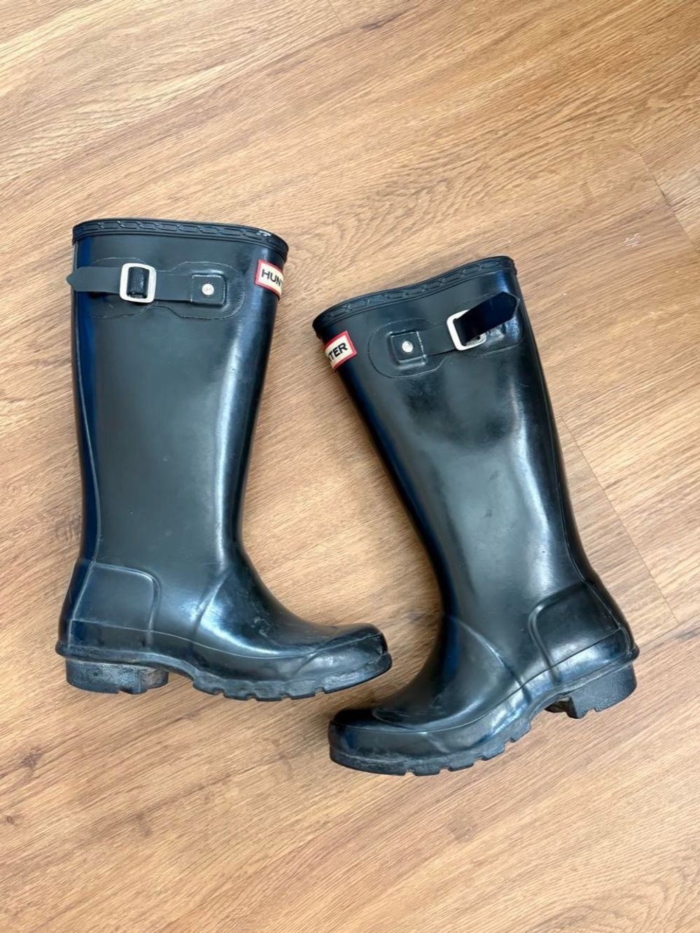 Black Hunter rain boots size US 3G